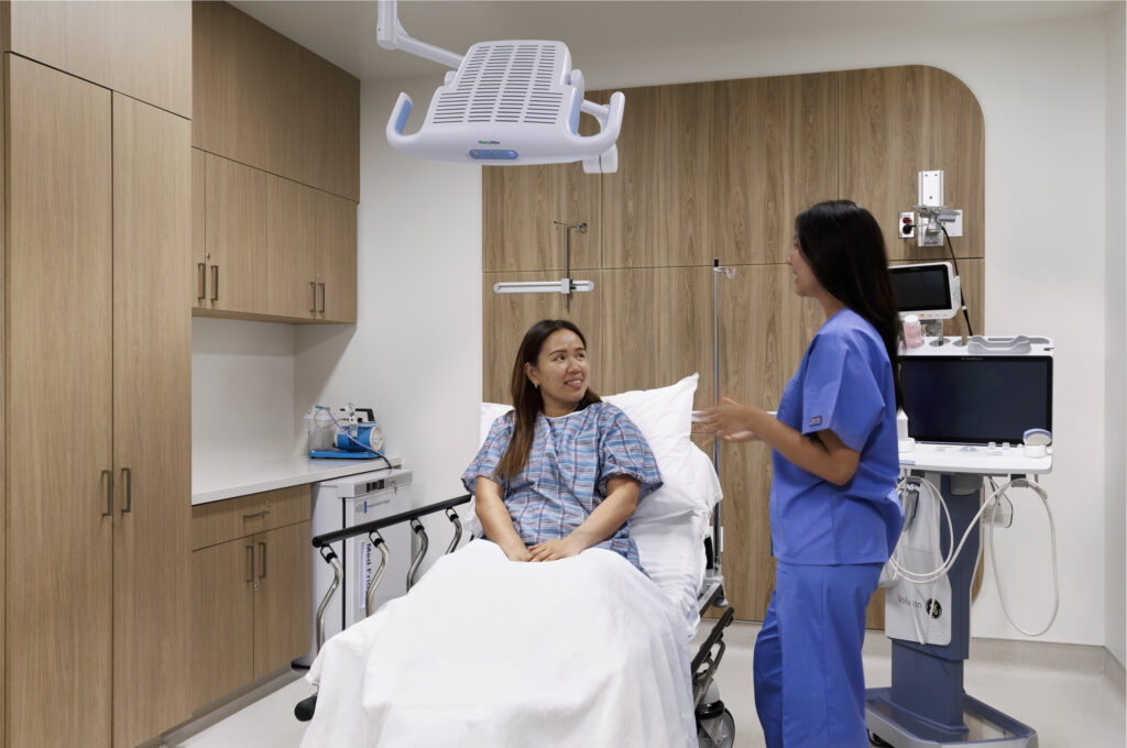 patient in room